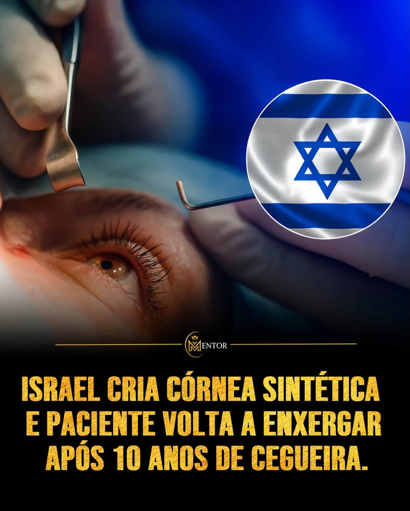Em Israel, um homem de 78 anos voltou a enxergar após 10 anos de cegueira