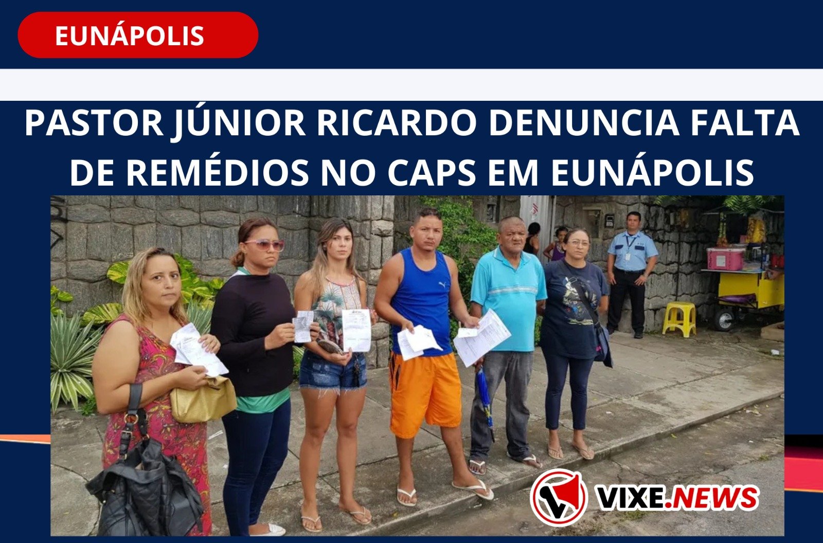 Pastor Júnior Ricardo denuncia falta de remédios no CAPS em Eunápolis-Bahia