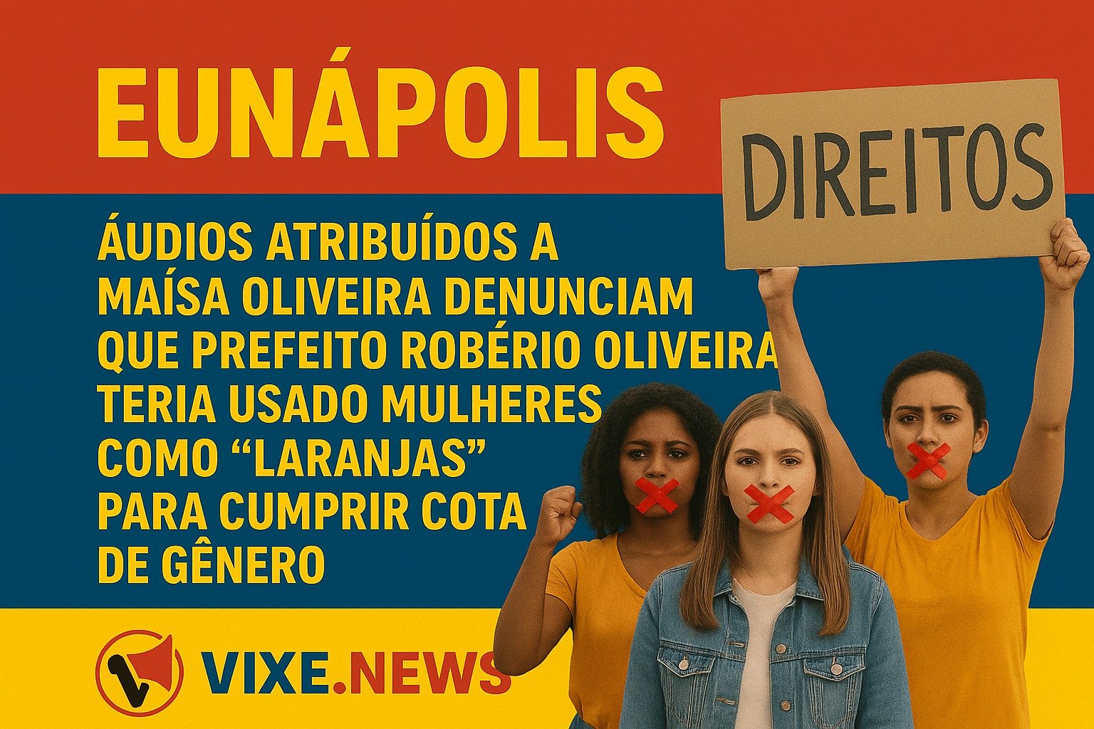Eunápolis: Áudios atribuídos a Maísa Oliveira denunciam que prefeito Robério Oliveira teria usado mulheres como laranjas para cumprir cota de gênero
