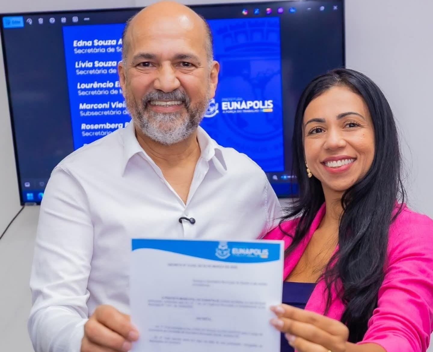 Nova secretária de saúde suspeita em Eunápolis-Bahia