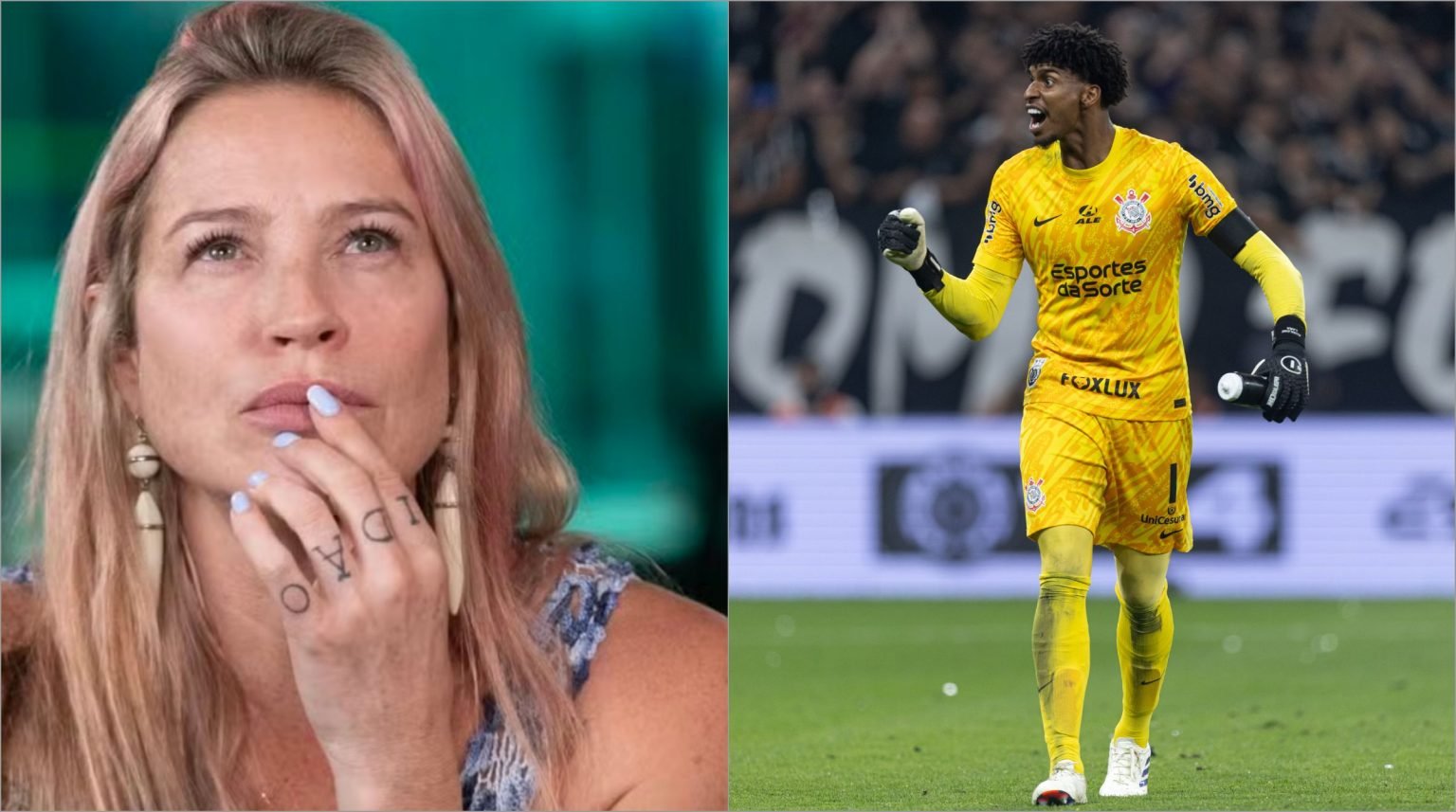 Hugo Souza diz a Luana Piovani que evangélicos a amam