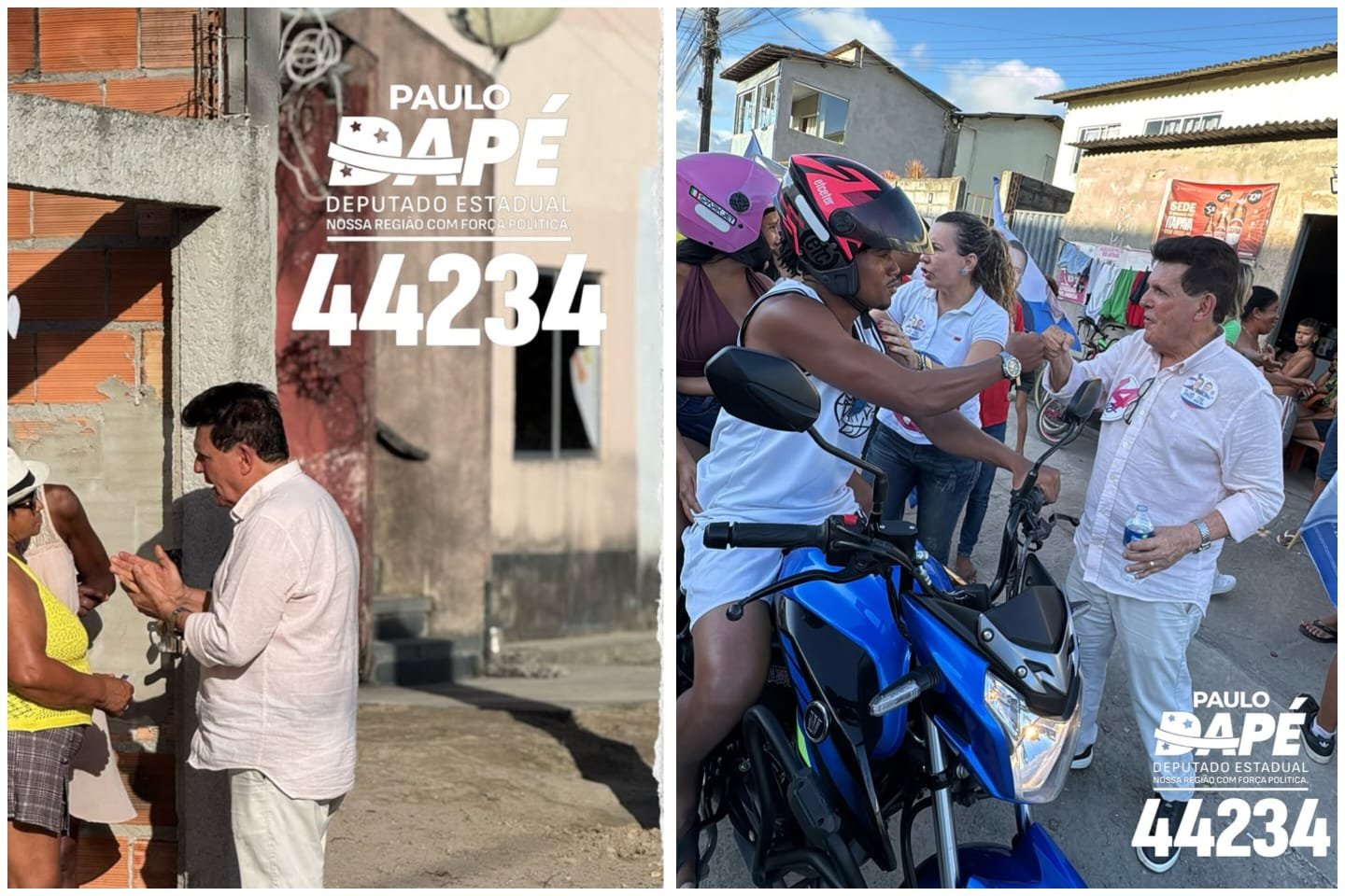 PAULO DAPÉ TOMA AS RUAS DO PAQUETÁ E MOSTRA FORÇA AO LADO DE CORDÉLIA TORRES